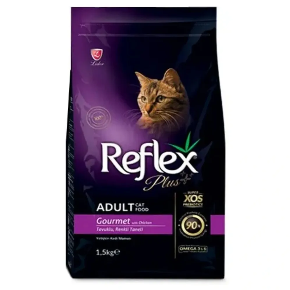 غذای خشک گربه رفلکس پلاس گورمت ۱.۵ کیلوگرم